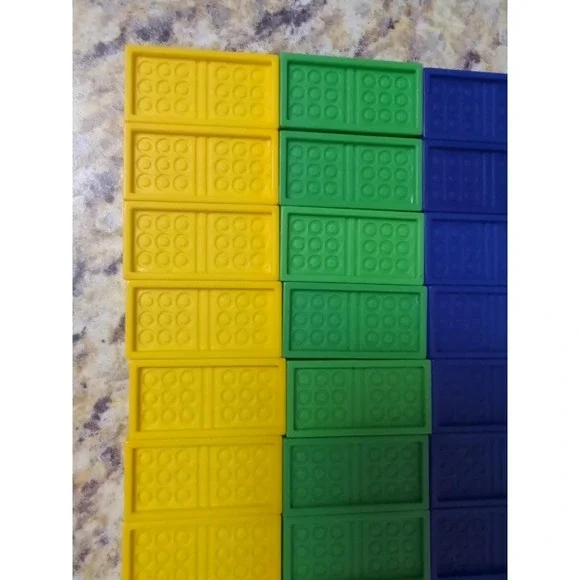 Domino Rallye Bully West Germany 1982 Glow In Dark Snap Together 92 Pieces Rare - Picture 11 of 16